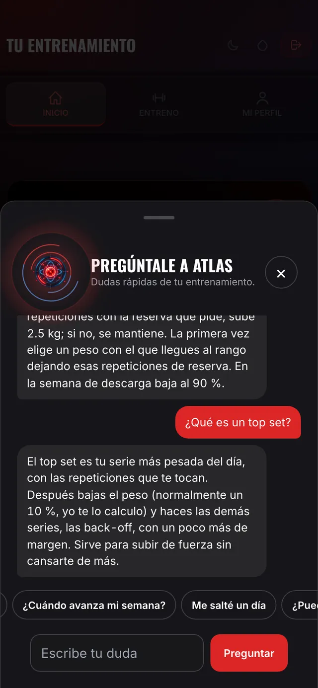 Dudas al momento